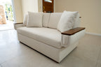 2 Seat Storage Sofa with storage arms and backrest Coming Soon