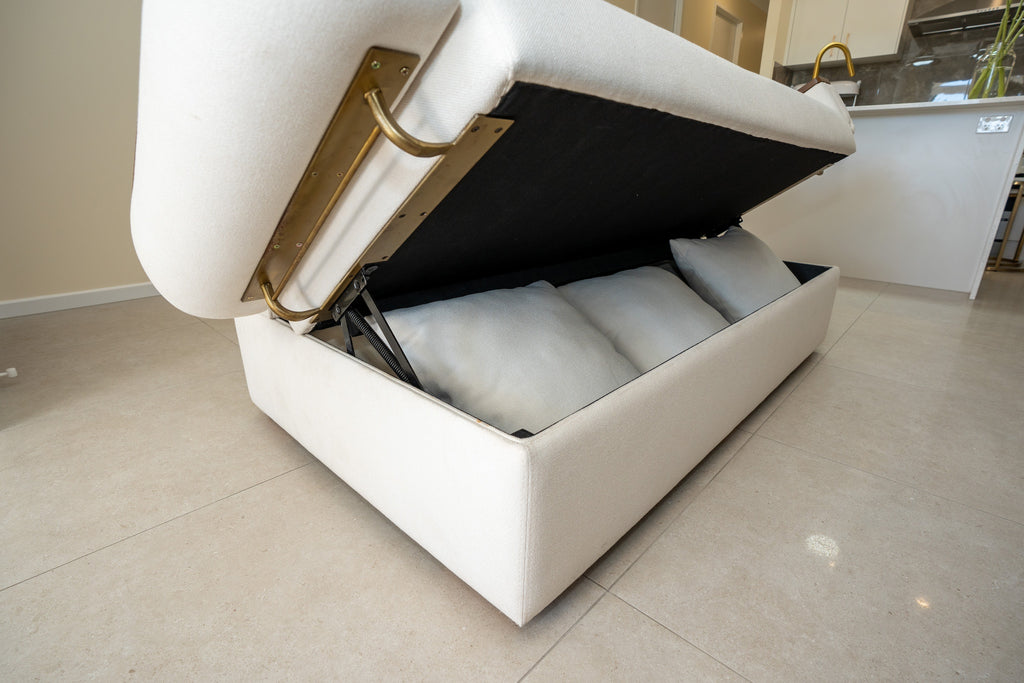 2 Seat Storage Sofa with storage arms and backrest Coming Soon