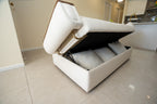 2 Seat Storage Sofa with storage arms and backrest Coming Soon