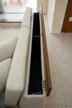 2 Seat Storage Sofa with storage arms and backrest Coming Soon